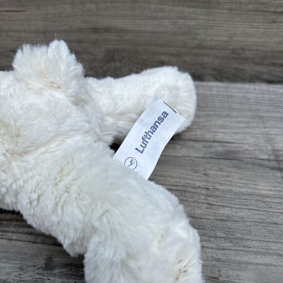Lufthansa white 8” Teddy Bear Plush toy super soft polar bear - Picture 3 of 8